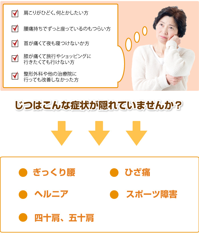 こんな症状が隠れていませんか?